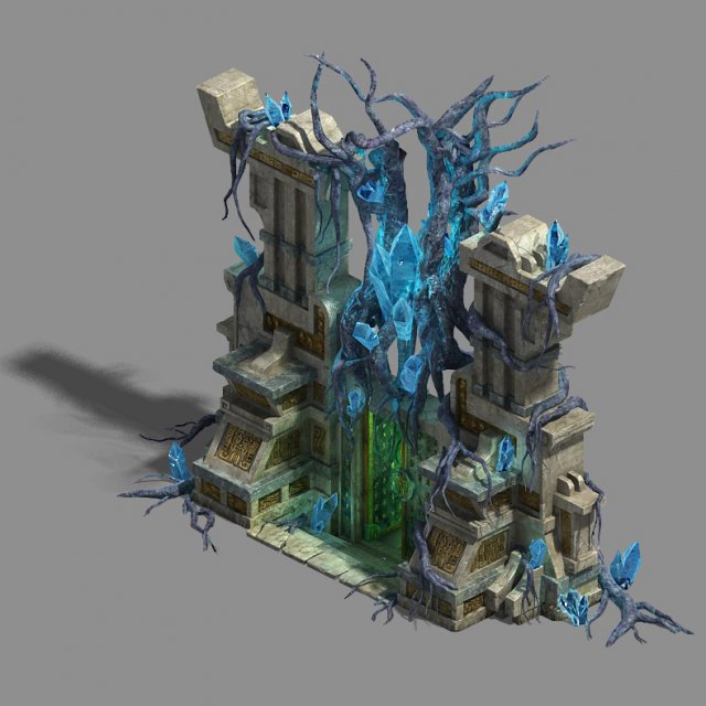 Maya monuments – entrance 3D Model