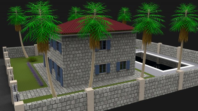 Stone house 2 3D Model