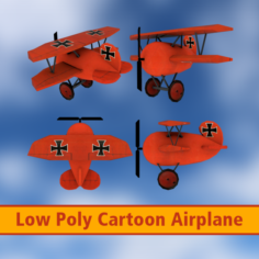 Airplane Cartoon 3D Model
