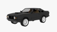 Black Car 3D Model