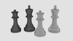 Peças de xadrez Modelo 3D $20 - .max .3ds .dwg .fbx - Free3D