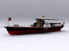 transport ship Free 3D Model
