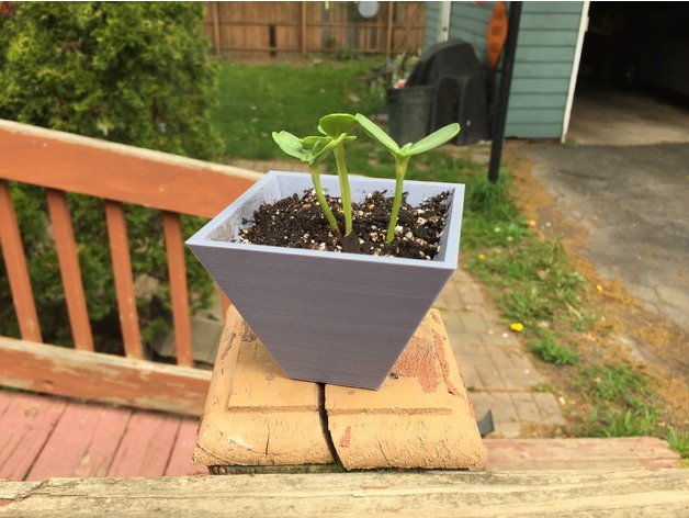 Simple Planter 3D Print Model