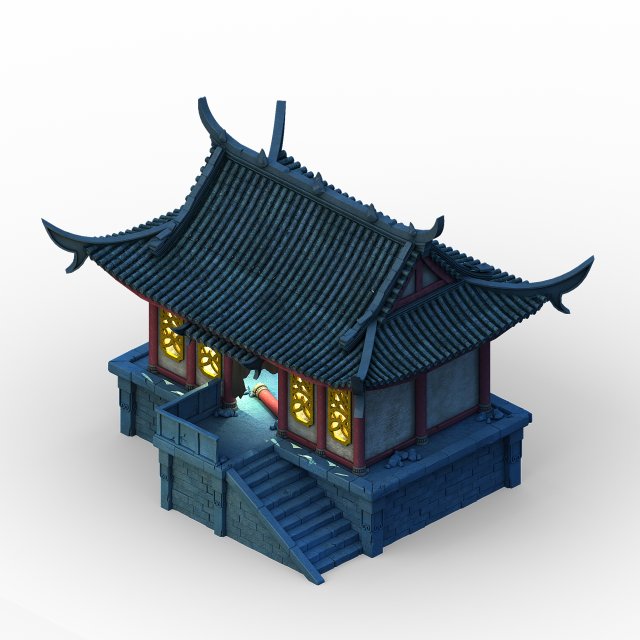 Building ghost house – haunted house 01 3D Model