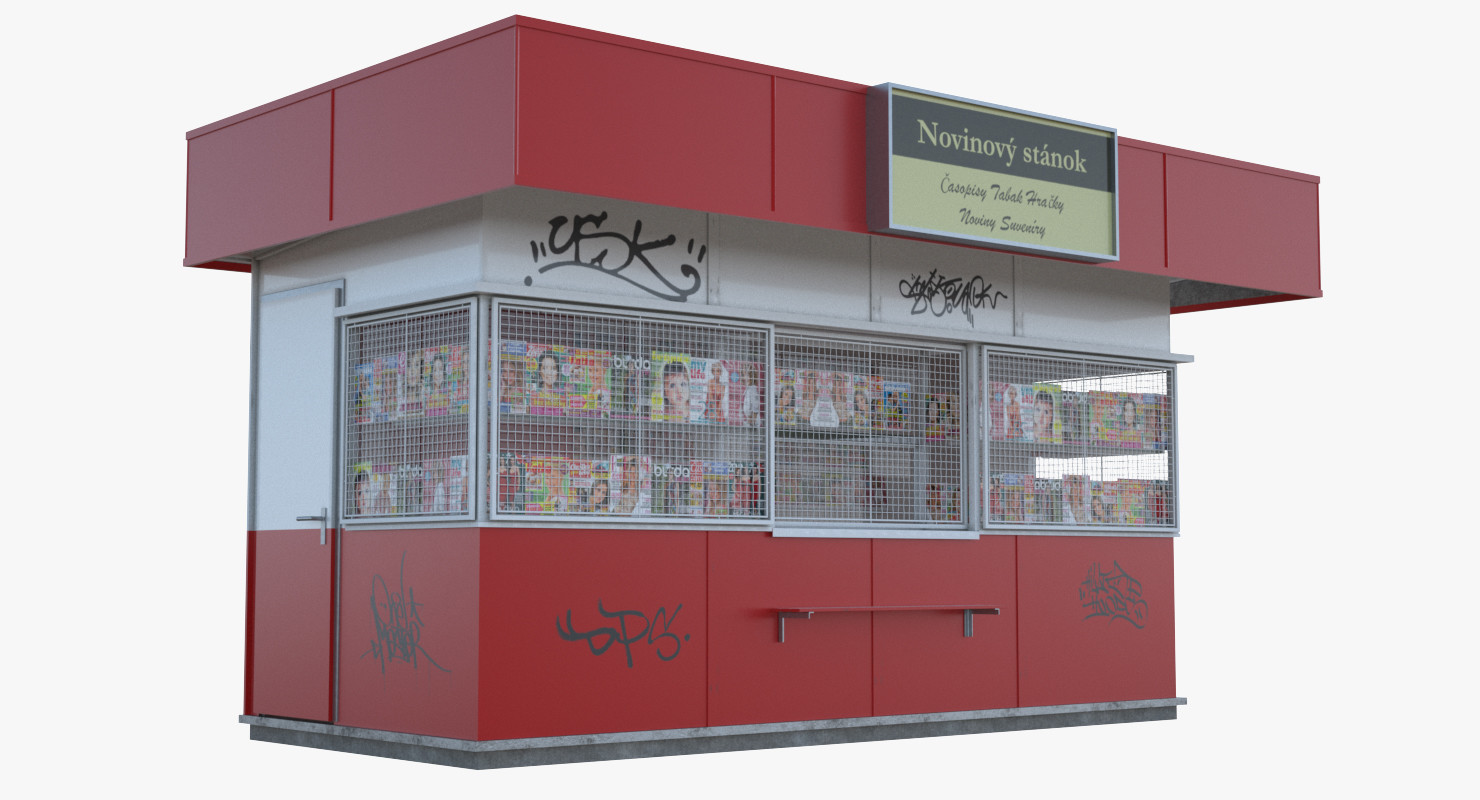 Newsagent 3D Model