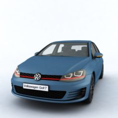 Volkswagen Golf Mk7 GTI 3D Model