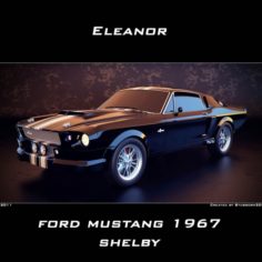 Ford Mustang 1967 shelby 3D Model