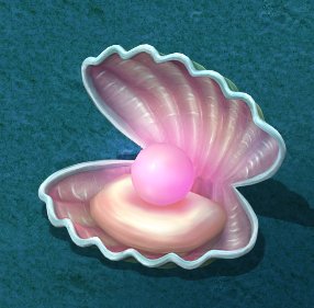 Submarine cartoon world – watermelon pearl shells 3D Model