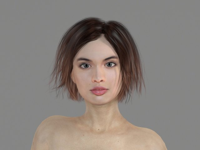 Nude woman 1 3D Model