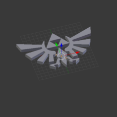 Triforce Zelda Simple 3D Print Model