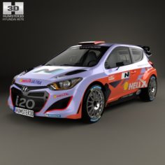 Hyundai i20 WRC 2012 3D Model