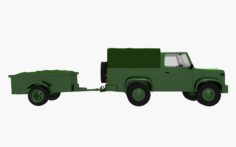 Offroad military vehicle 3D Model