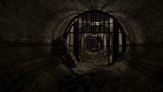 The sewer in the dark scene 3 d building model 3D Model