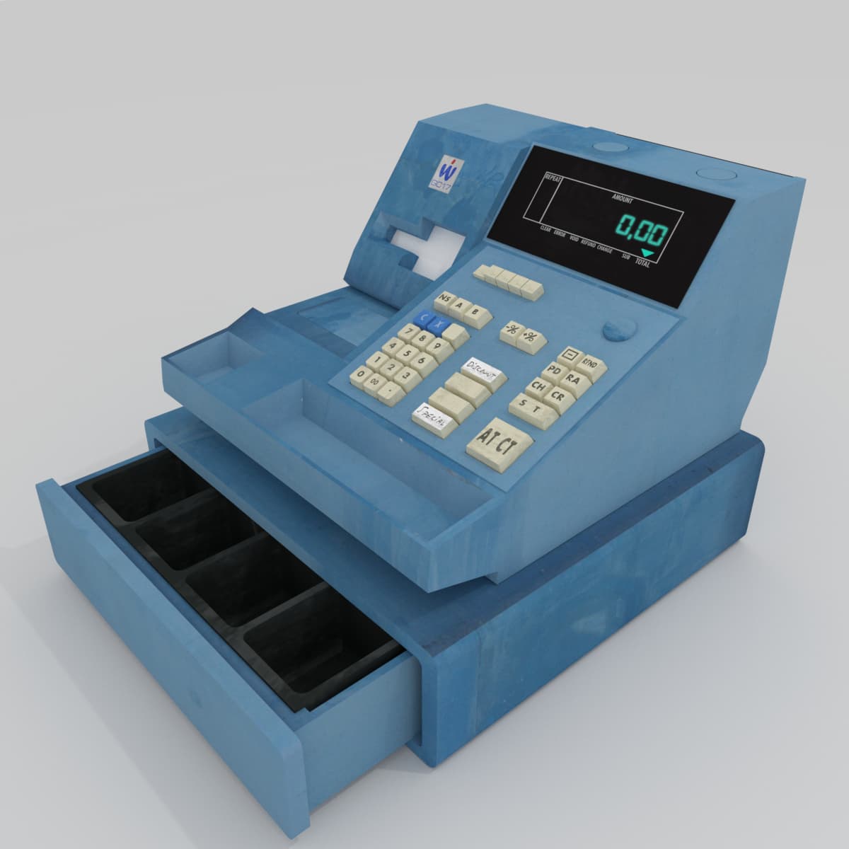 3D model Cash Register Free 3D Model
