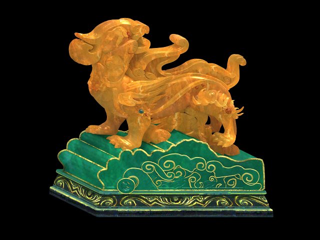 Ancient Chinese architecture – roof decoration acc 3D Model