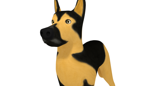 German Shepherd 3D Model