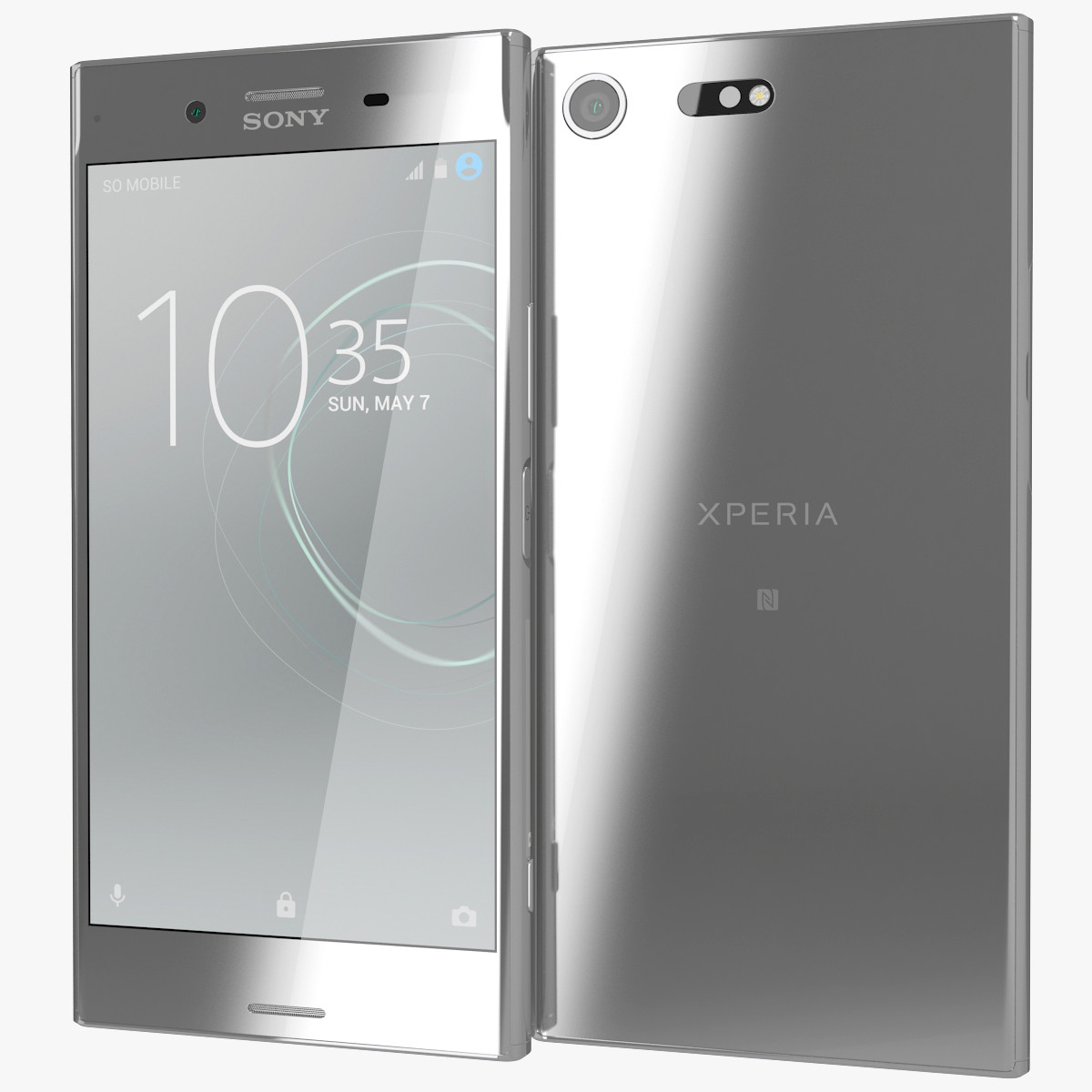 Sony Xperia XZ Premium Luminous Chrome 3D Model