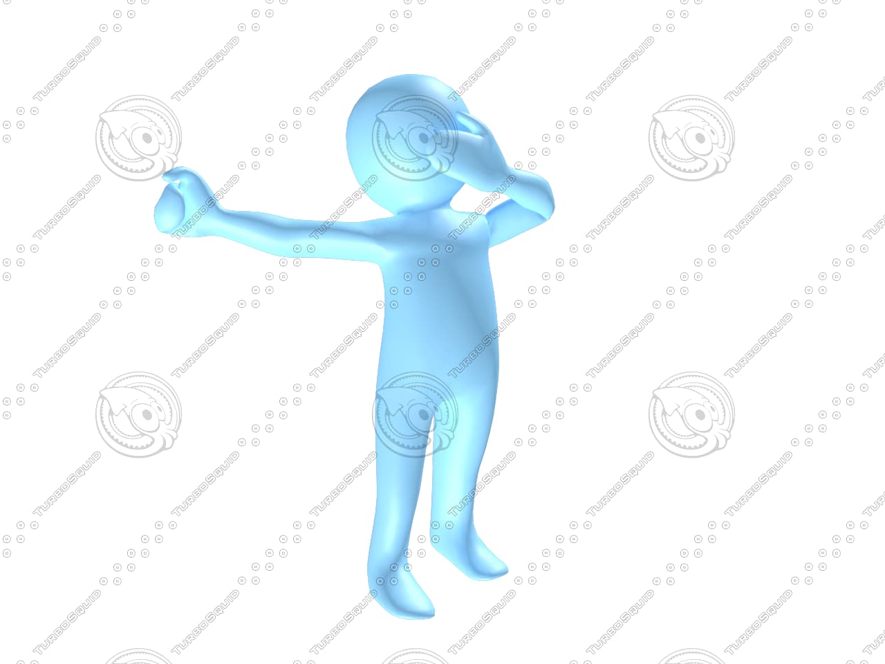 Man yawn 3D Model