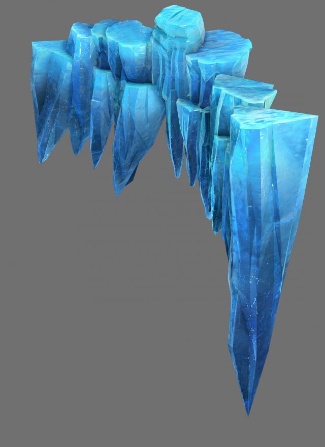 Game Model – snow – cliff 01 01 3D Model