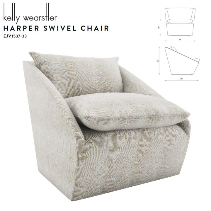 Harper Swivel Chair 3D 3D Model