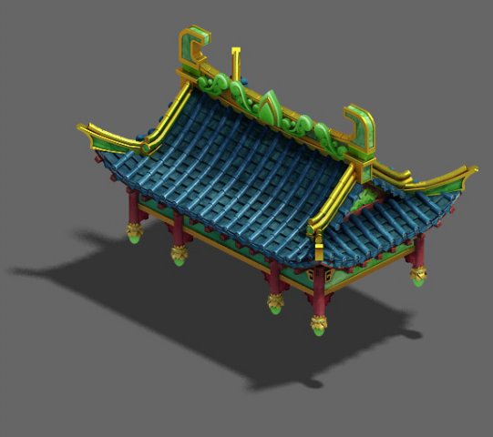 Market – City Roof 02 3D Model