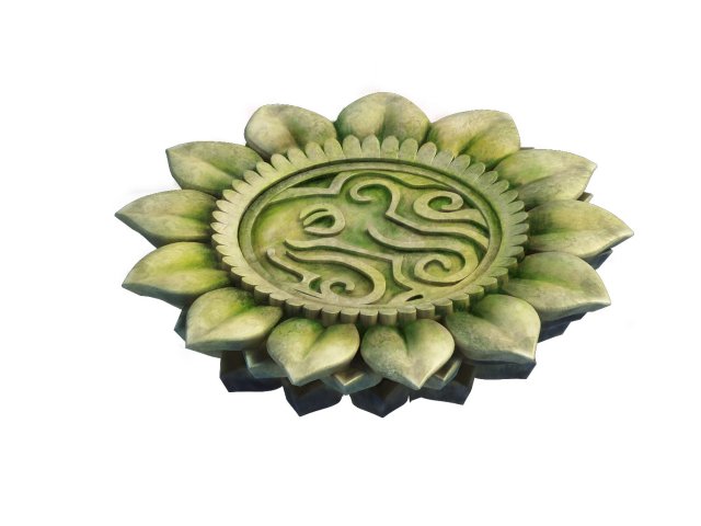 Stone carvings – lotus seat 3D Model