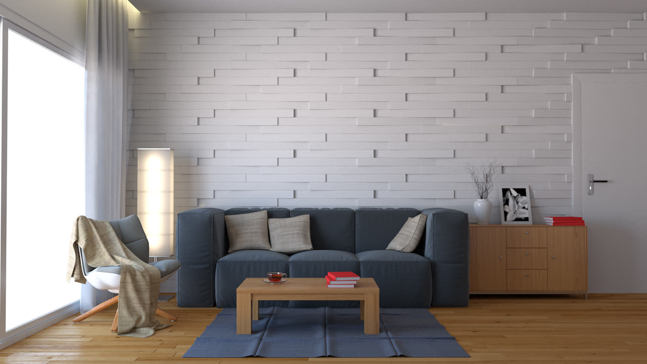 3D Living room model 3D Model