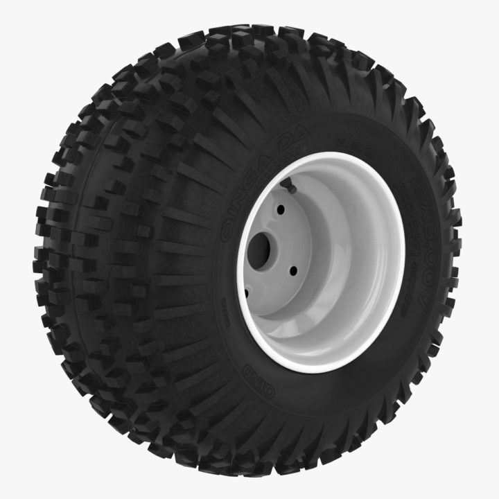 ATV Tire + Rim 3D 3D Model