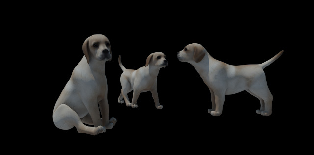 PUPPIES 3D Model