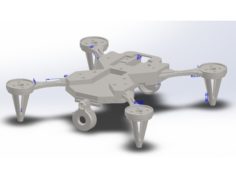 250er Quadrocopter with CC3D (v2) 3D Print Model