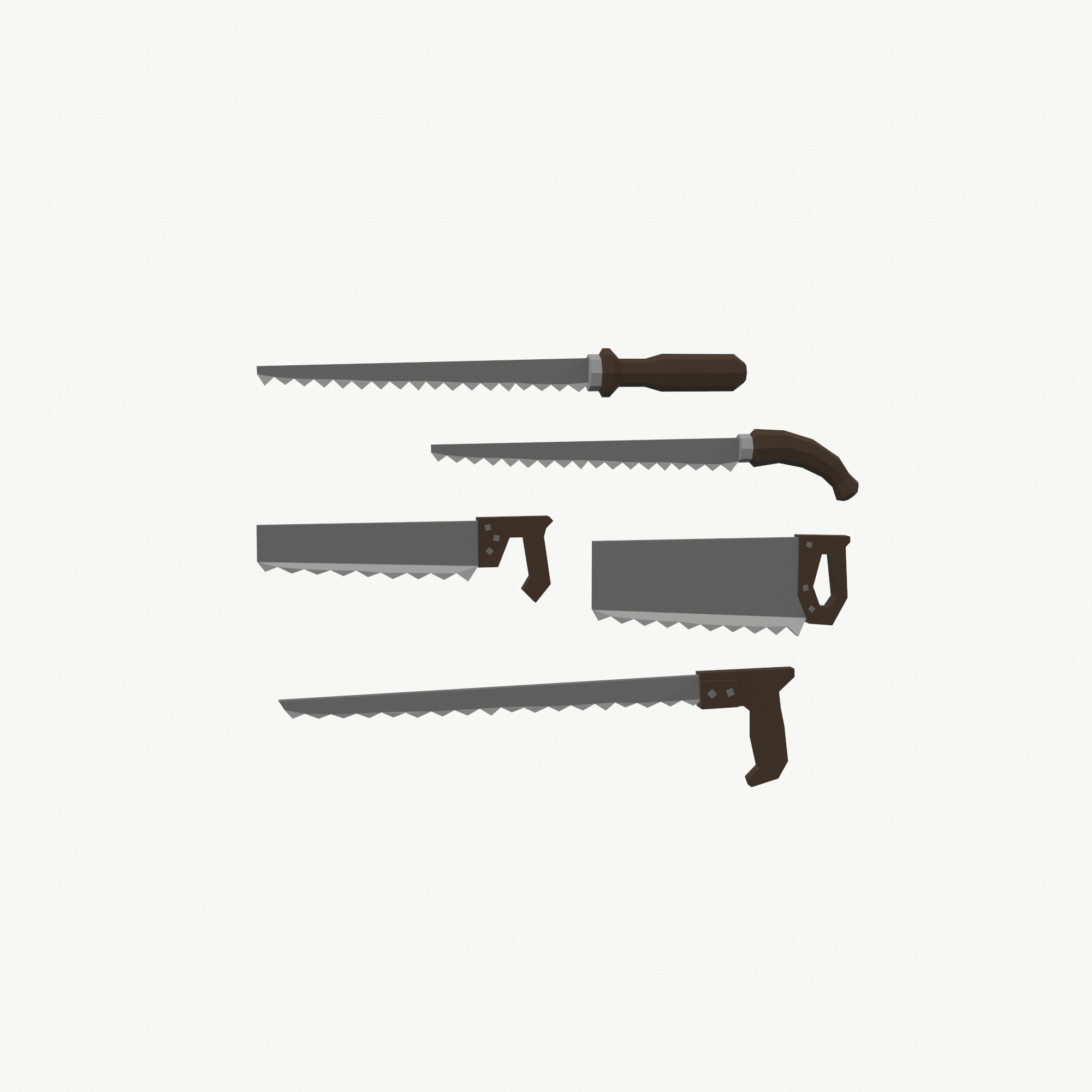 LowPoly Saws Pack 3D model 3D Model