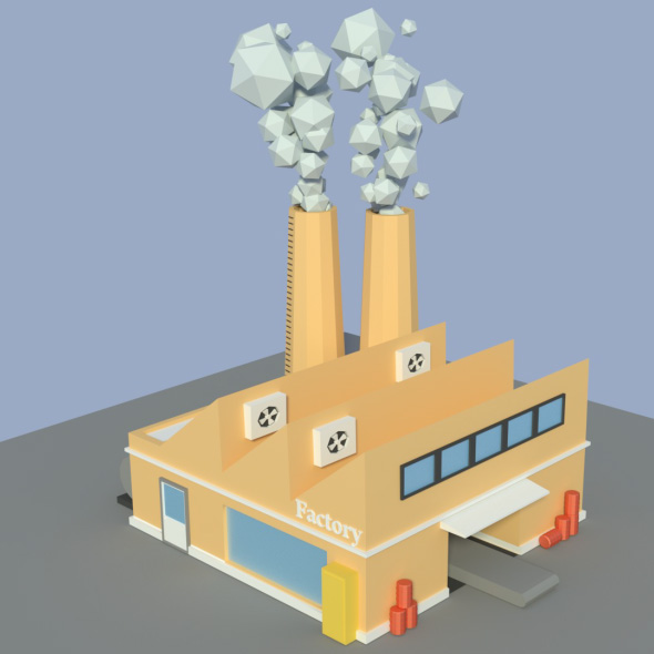 Low Poly Factory 4
           3D Model