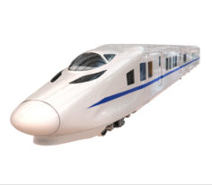 Siemens CRH2 high speed train vray 3d model 3D Model