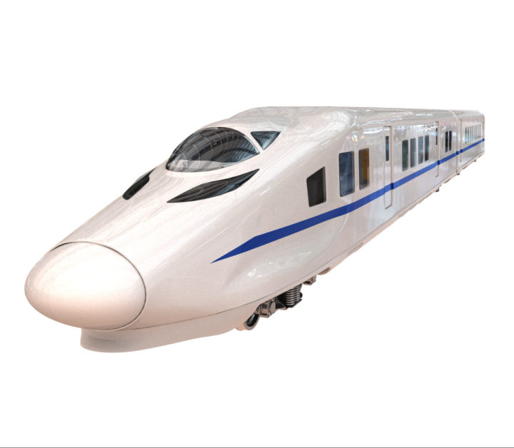 Siemens CRH2 high speed train vray 3d model 3D Model