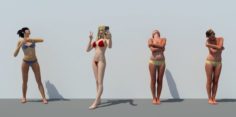 BIKINI GIRL 3D Model