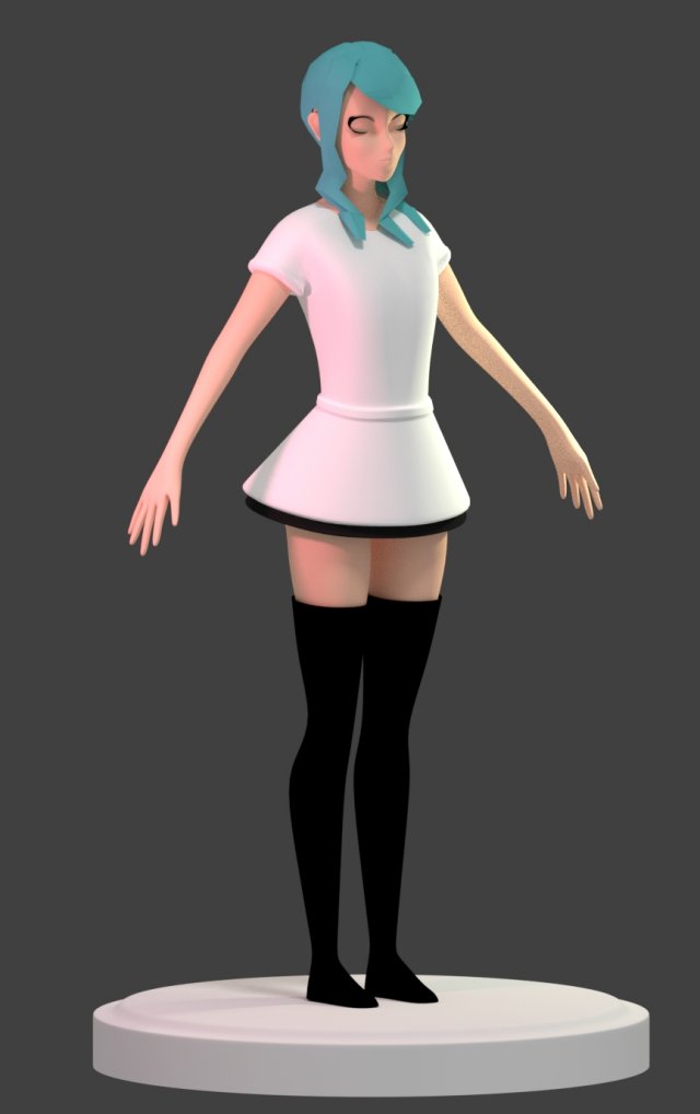 Anime character 3D Model