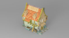 3D Cartoon house 3 3D Model