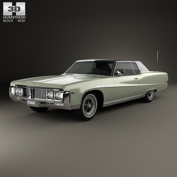 3D Buick Electra 225 Custom Sport Coupe 1969 model 3D Model