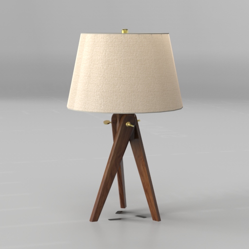 Tripod Table Lamp 3D Model