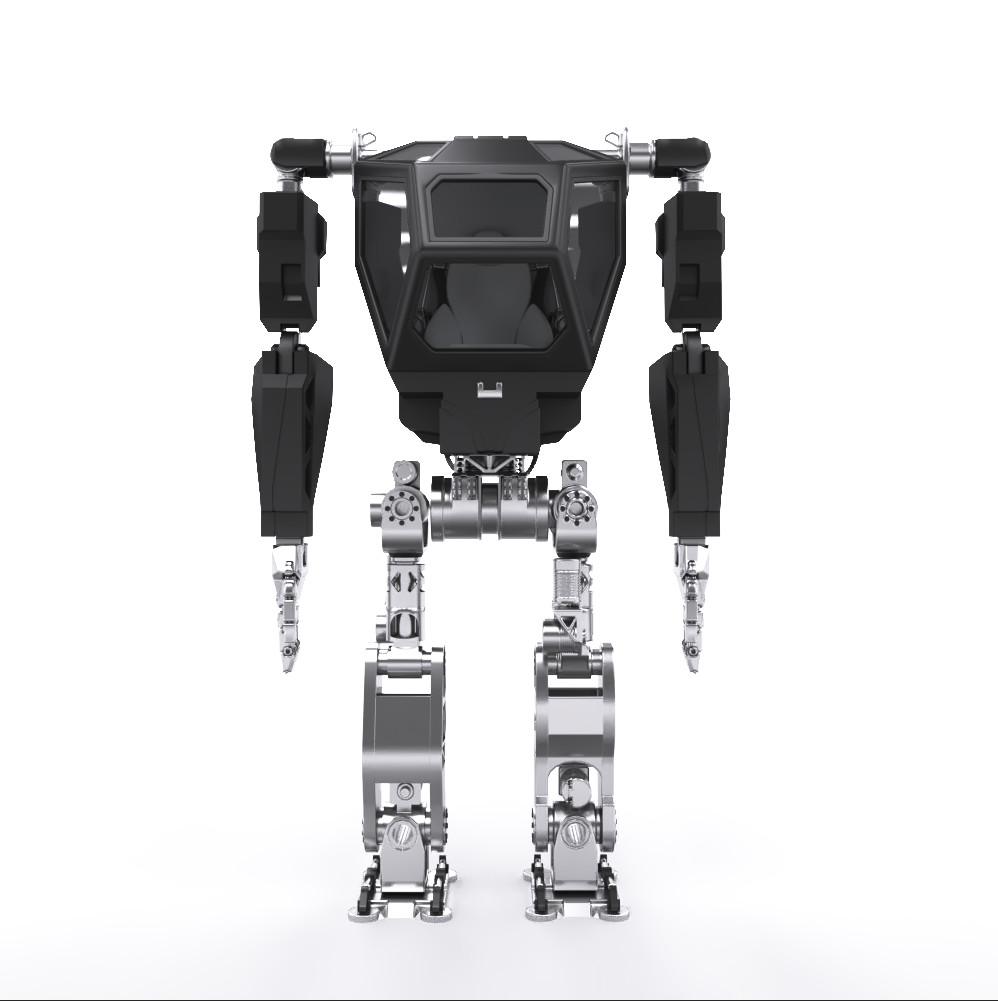 south korean bipedal robot METHOD-2 3d model vray 3D Model