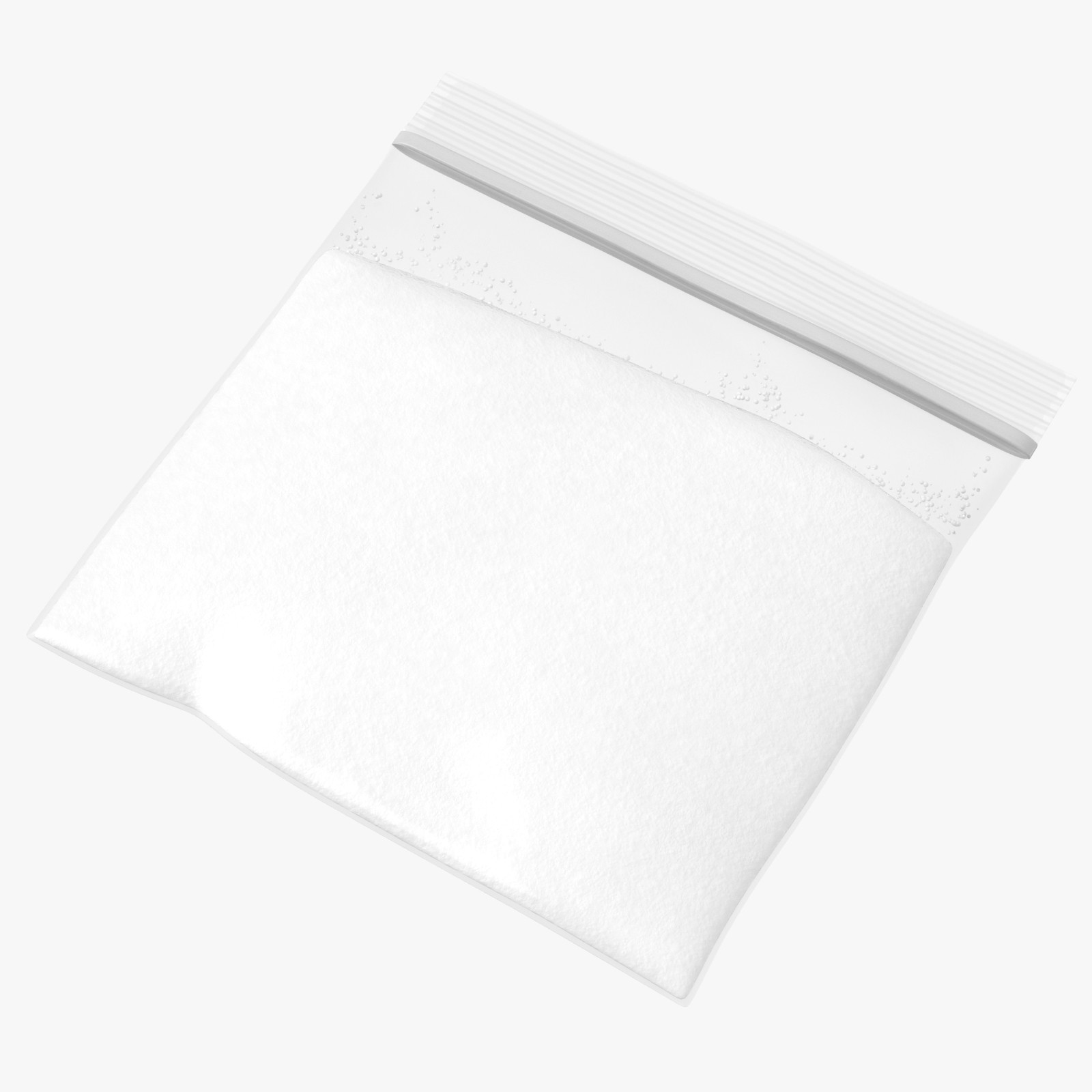 Small Drug Baggie Cocaine (Heroin) 02 3D 3D Model
