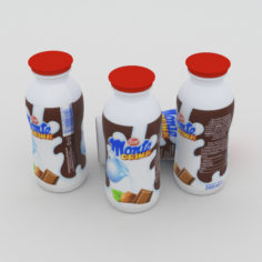 Dairy Bottle Zott Monte Drink 200ml 3D Model