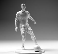Footballer 02 Footstrike 02 Stl 3D print model 3D Model