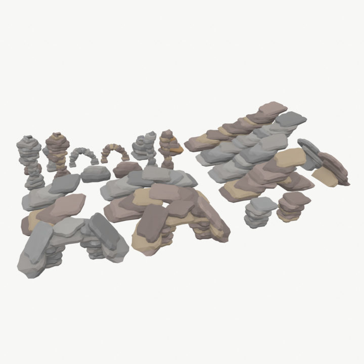 LowPoly_Rock_pack_Vol1 3D 3D Model