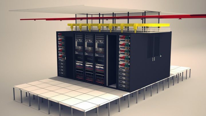 3D Data Communication Server Room model 3D Model