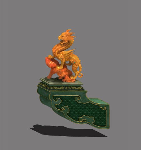 Ancient Chinese architecture – roof decoration acc 3D Model