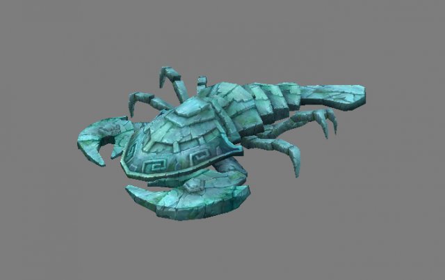 Games Models arena seabed Area Colossus crab 01 3D Model