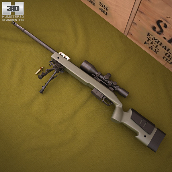 Remington M40A5 3D Model