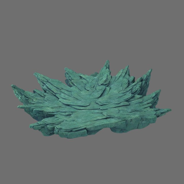 Broken crests – terrain stones 3D Model