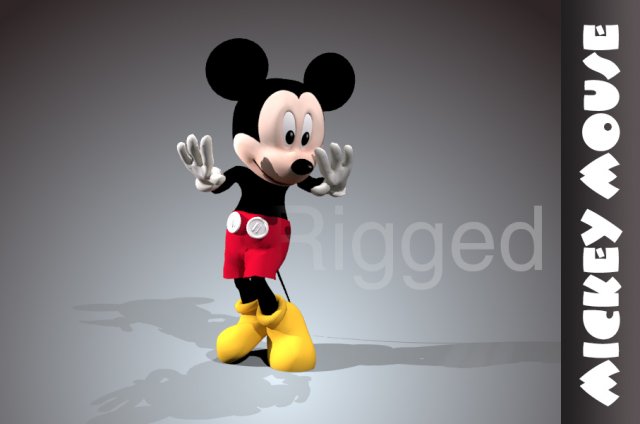 Mickey mouse rigged 3D model 3D Model